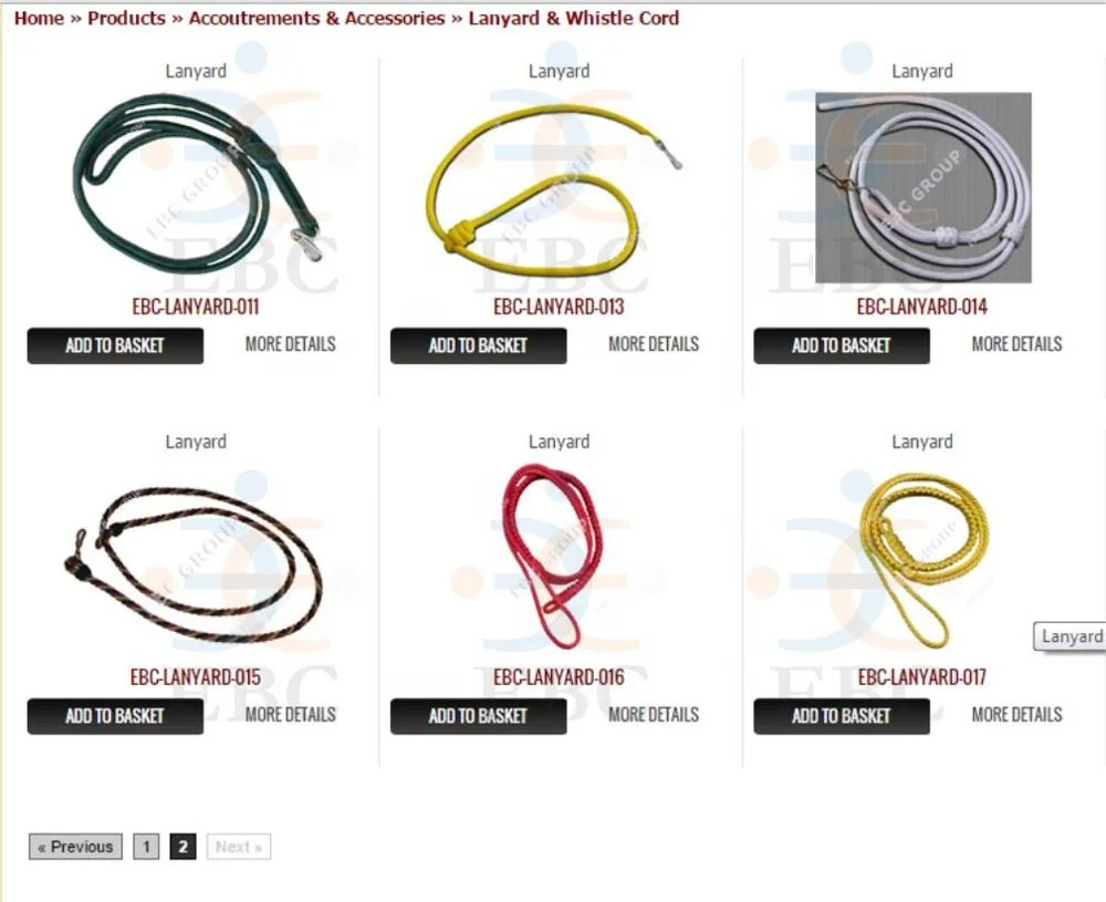 Uniform Dress Cord Lanyard