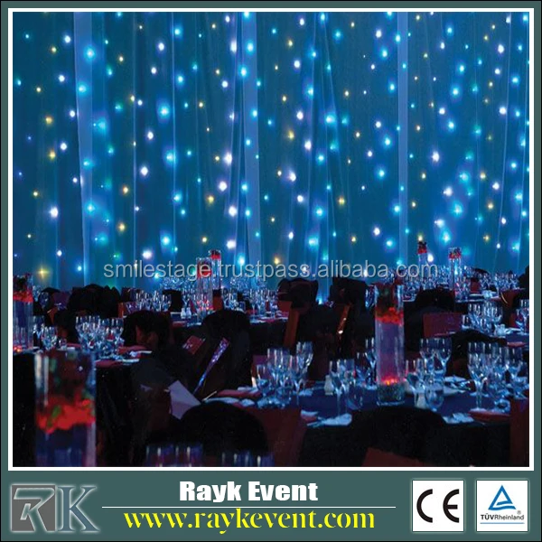 Flexible light pipes rgb led curtain lights star curtain track