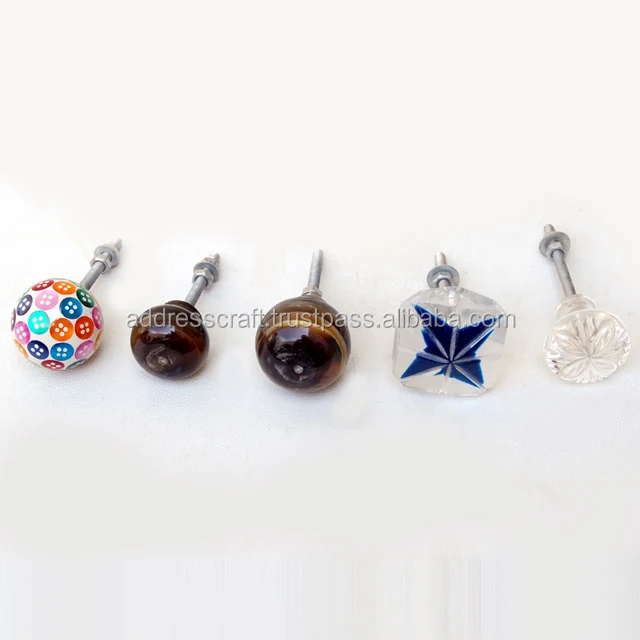 New Arrival At Low Cost Door Knobs Hardware Furniture Kitchen Cabinet  Accessories Wardrobe Pull Handle & Knobs Resin Door Knobs