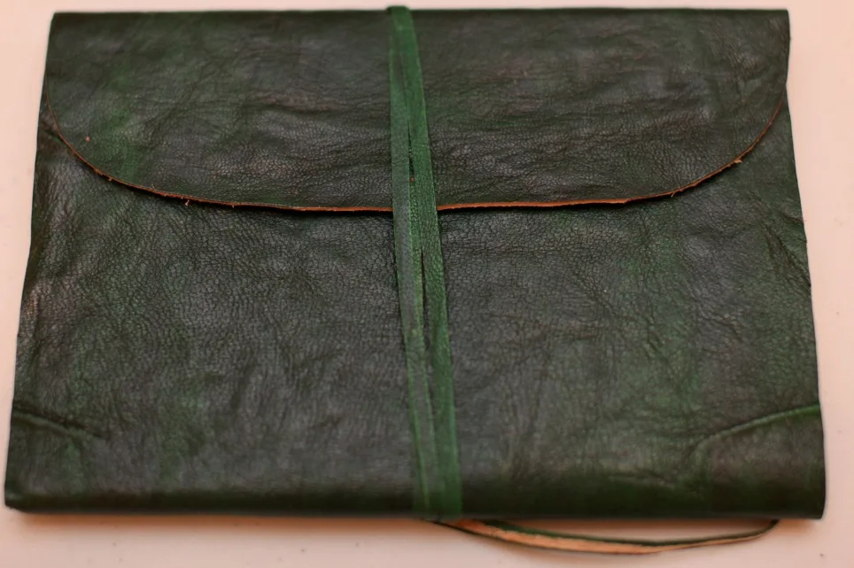 Fashionable Leather Journals with metal press stud