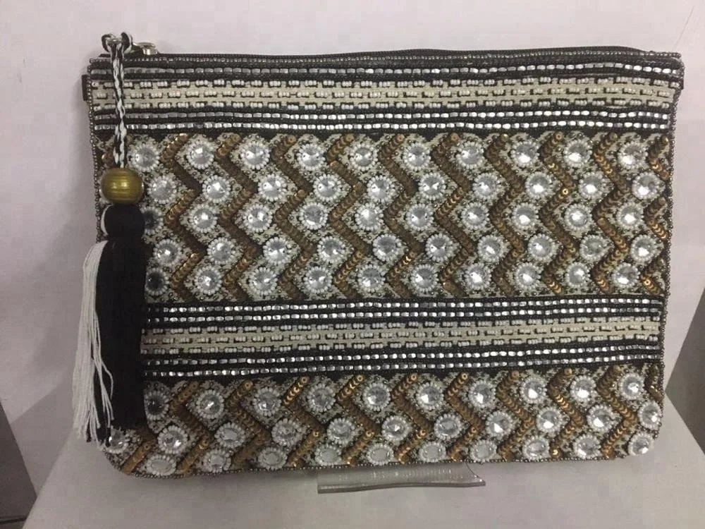 Evening party clutch Bag 2018 Beads Party clutch bag