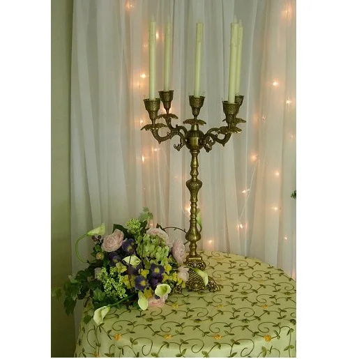 Silver Wedding Decoration beautiful Crystal Hangings Candelabra