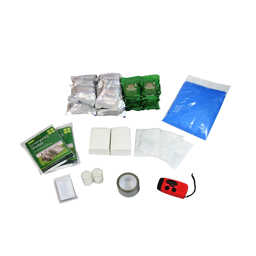 2 person 72 hour emergency survival kit for Earthquake, Fire, Evacuations, Auto, Home and Family
