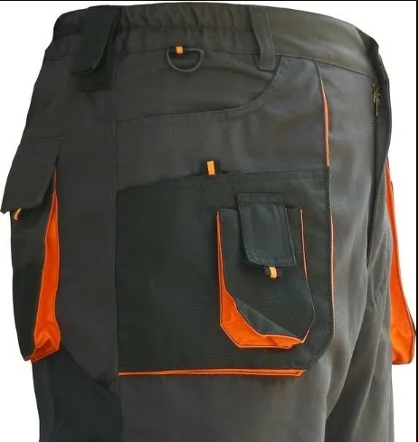 Work Trousers Mens Cargo Combat Work Wear Pants Knee Pads Pockets