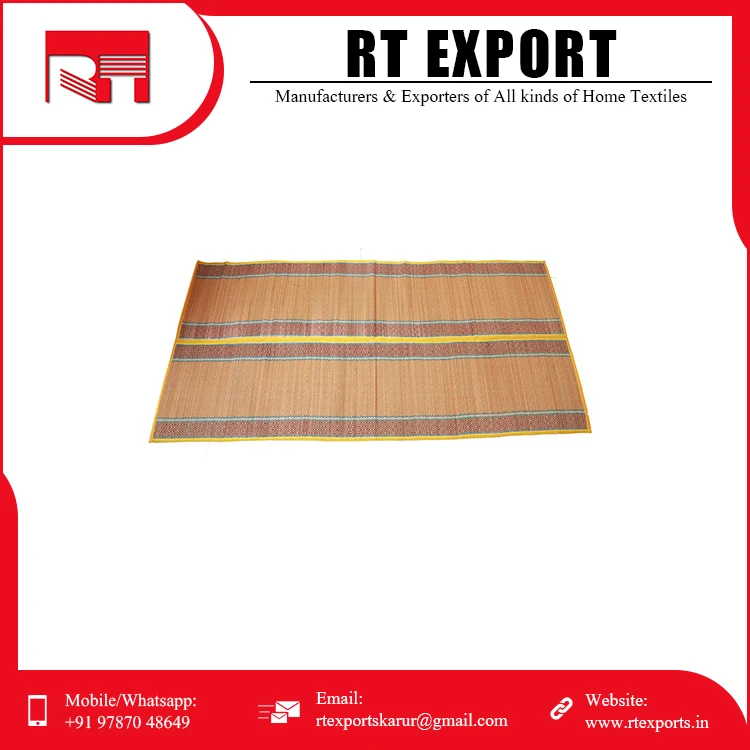 OEM Supply Best Selling New Arrival Foldable Camping Picnic Cotton Straw Beach Mat Indian Exporter