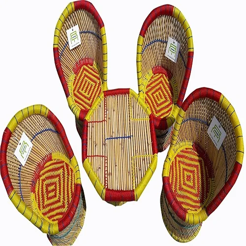 Садовый набор из 4 стульев из ротанга, уличная мебель красного и желтого цвета для столовой, патио, ресторана, офиса, газона