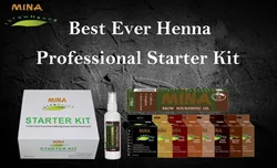 Набор для бровей из хны и мины, 8 цветов