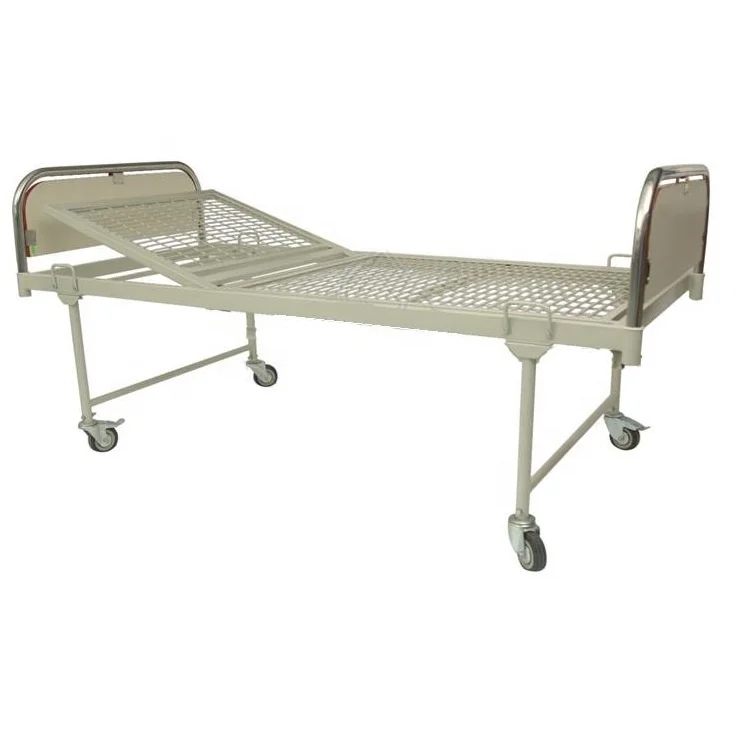 Hospital two section Semi fowler bed with SS panel