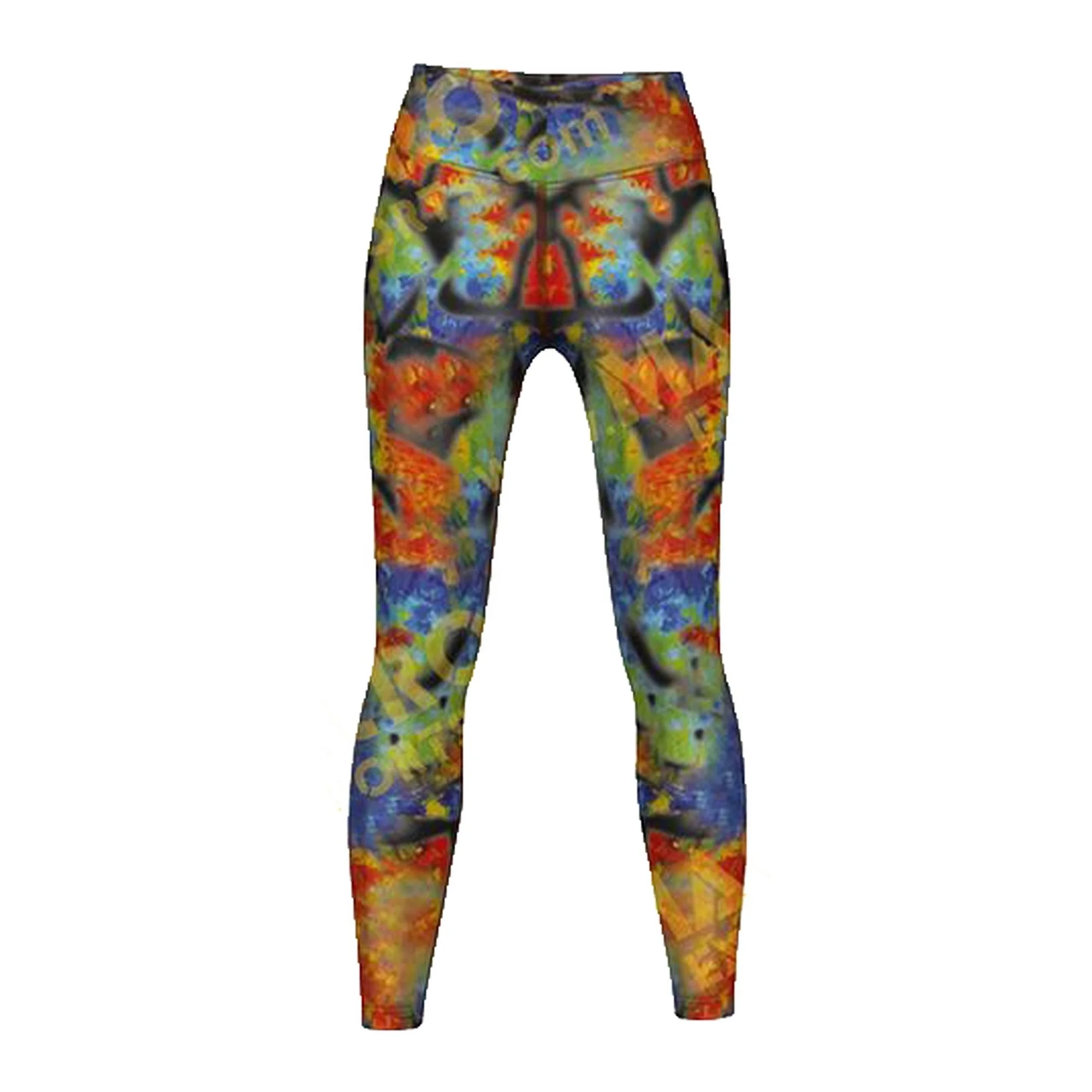 85% Polyester 15% Spandex Sublimated Leggings and Tights Latest Fitness Leggings 4 Way Stretch Women Pants Custom Packing onesie