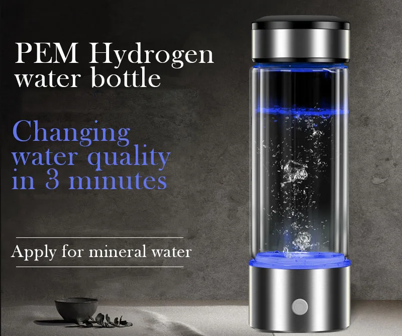 Водородная бутылка для воды 2020 Новинка FZ22HW PEM разделение кислорода и водорода бело ионизатор нано-пузырьков h2 aivee высокая концентрация