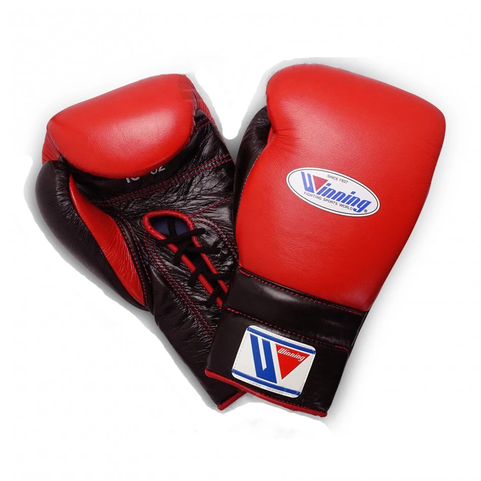 Custom Design Fitness Gym Boxing Gloves Pu Leather Fighting Training Lace Up Winning Boxing Gloves