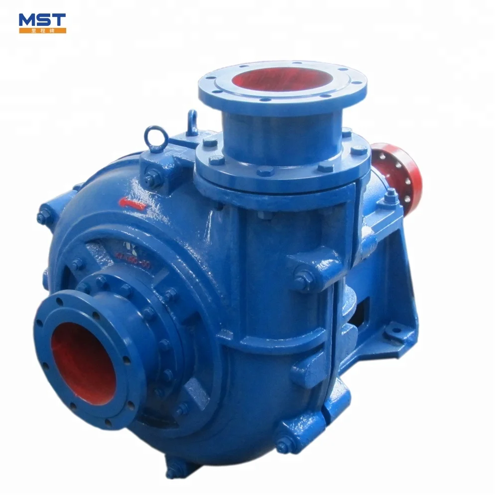 Centrifugal wear resistant filter press feed slurry pump