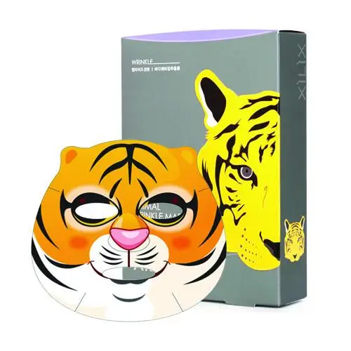 TIGER ANIMAL WRINKLE CARE MASK K-Beauty Korean Cosmetic Beauty  Wholesale Face Mask Makeup Cosmetic Korea Cosmetic Skin Care