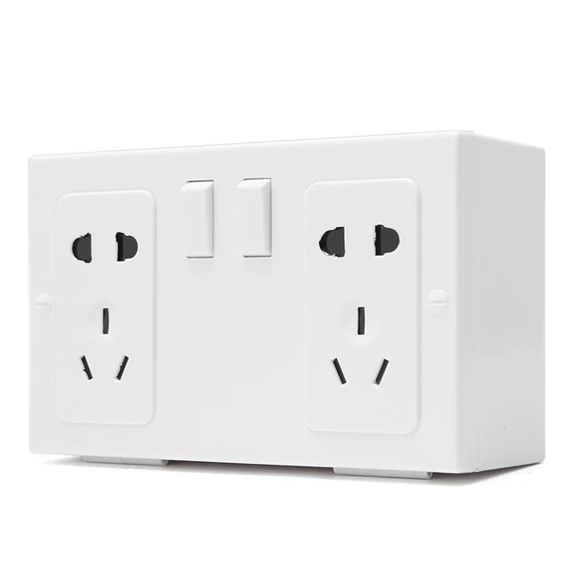 Safe Storage Safety Box Bin Wall Hanging Double Plug Security Home Wall Organizer