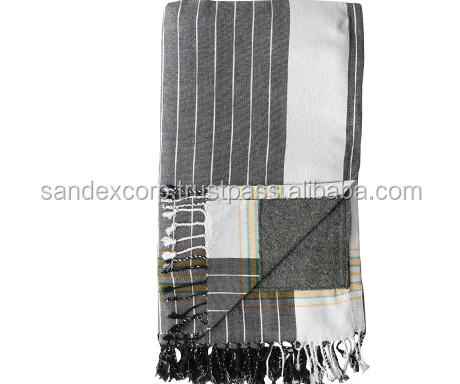 Hot Selling New Style Beach Towels Yarn Dyed Weave Towels Beach Towel with Tassels Supplier in India..