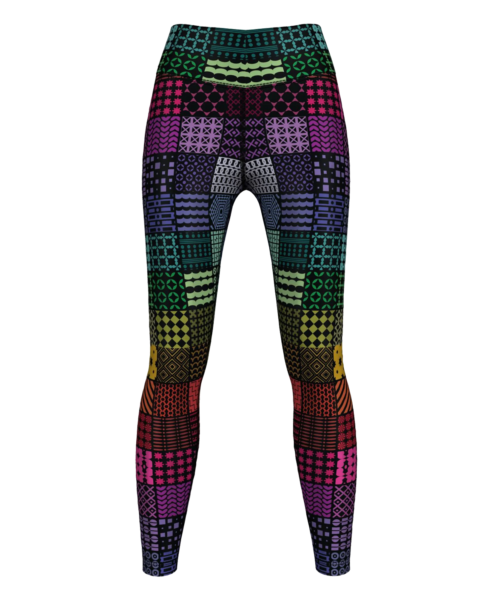 Женские бесшовные леггинсы с принтом