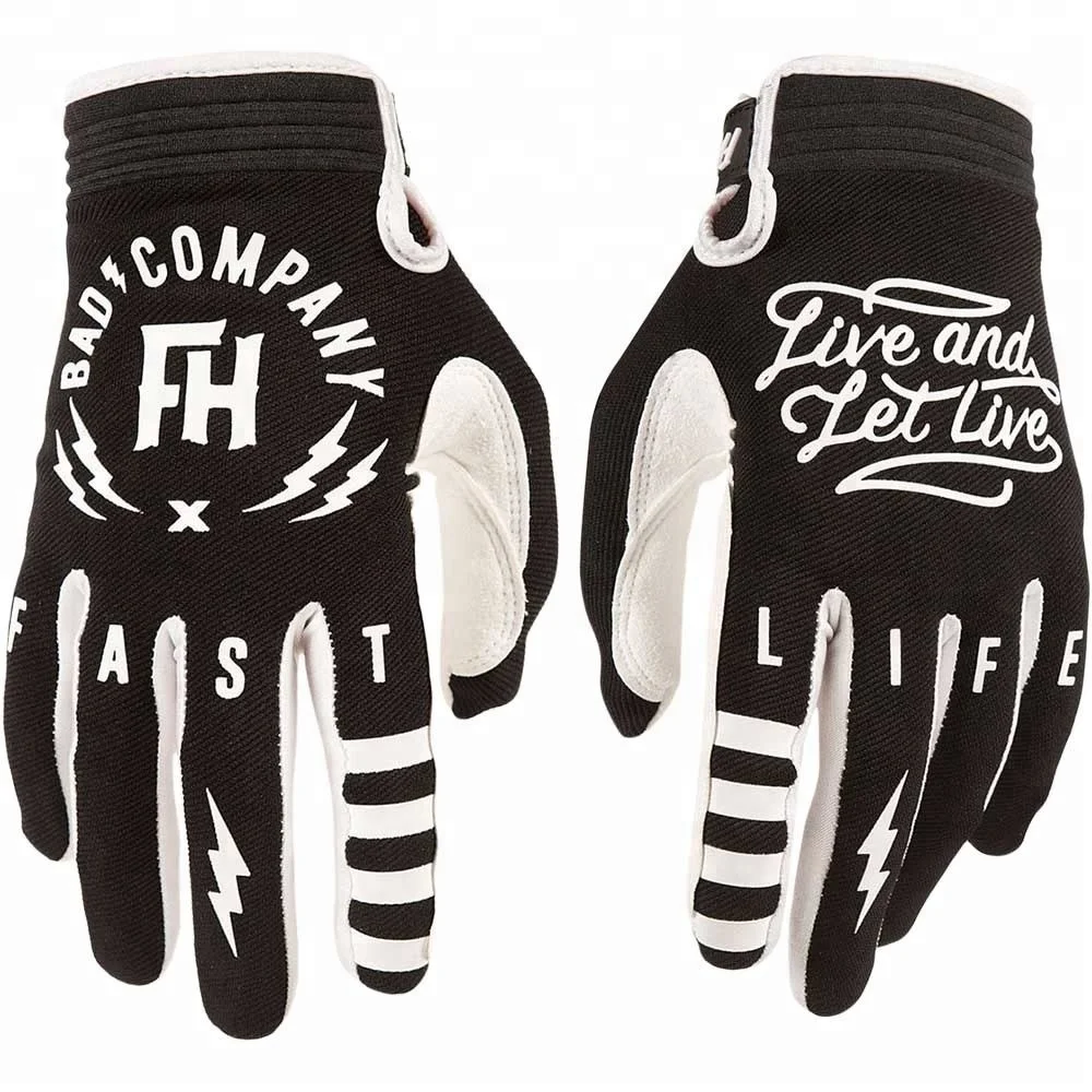 Factory customized high quality Motocross BMX,ATV, DIRT BIKER Racing Synthetic leather gloves 2018