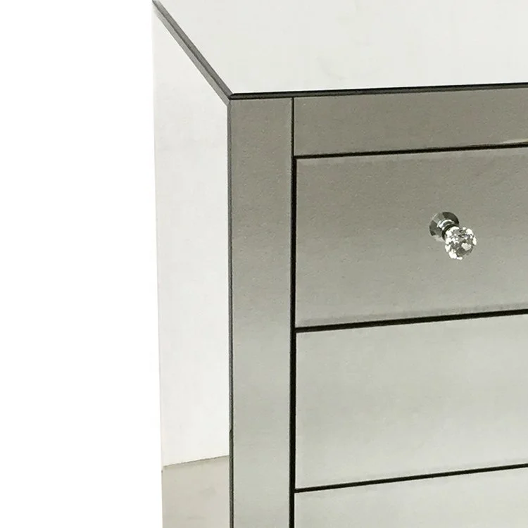 Венецианская зеркальная мебель FYTCH, зеркало для гостиной, потрясающий комод с четырьмя ящиками