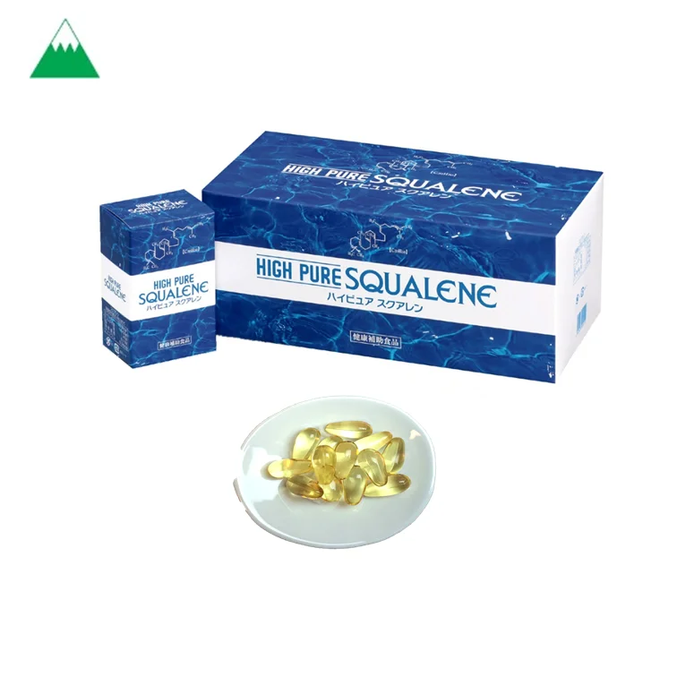 Made in Japan Odorless SQUALENE soft gel 99.9% purity, enhancement of immunity, effective to hangover