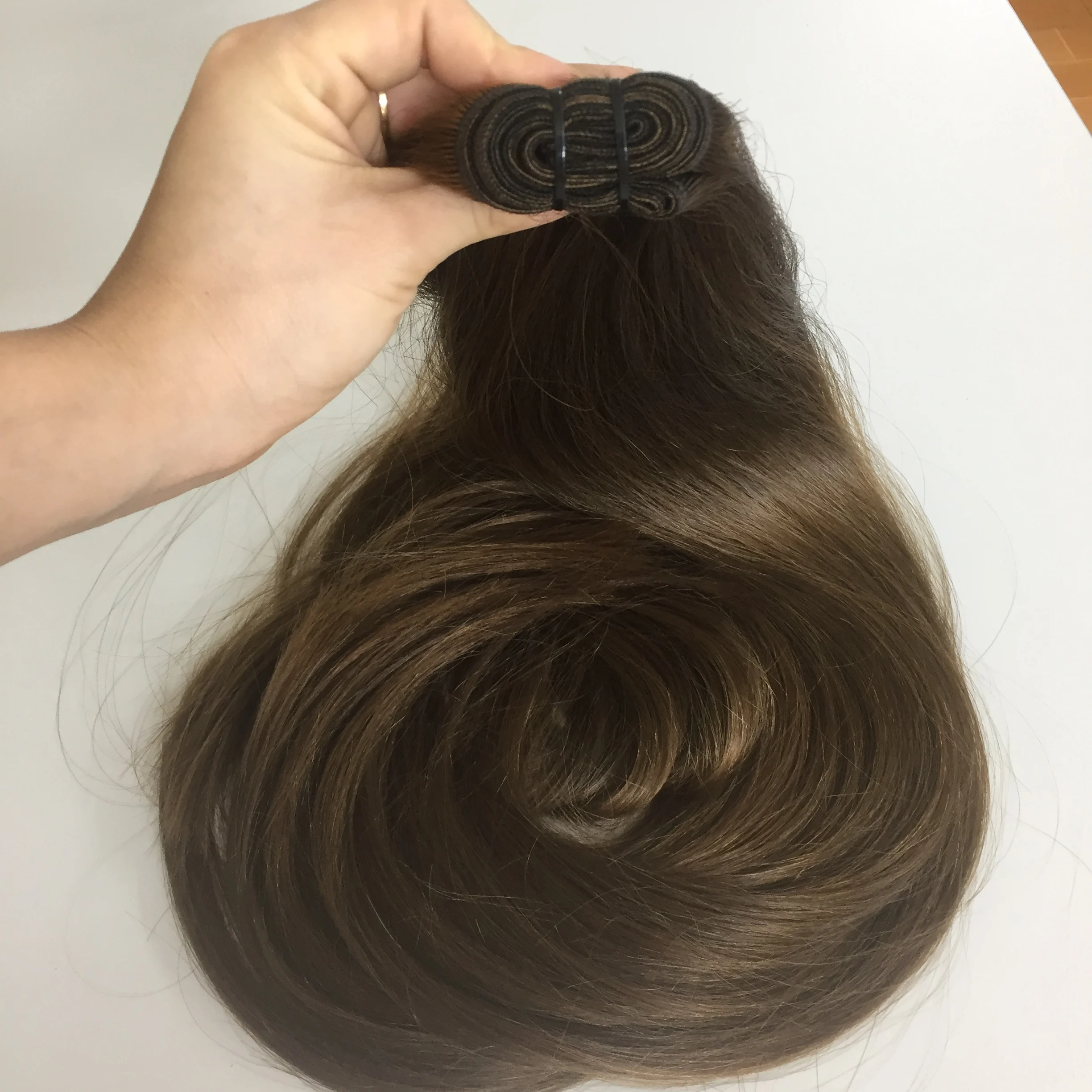 hand tied weft kinky straight hair accept paypal