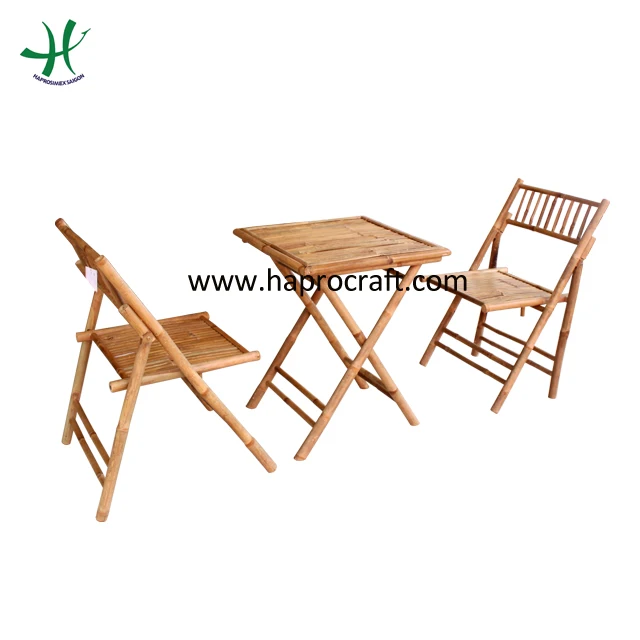 Новый дизайн, уличная мебель, Бамбуковый стол и стул, оптовая продажа