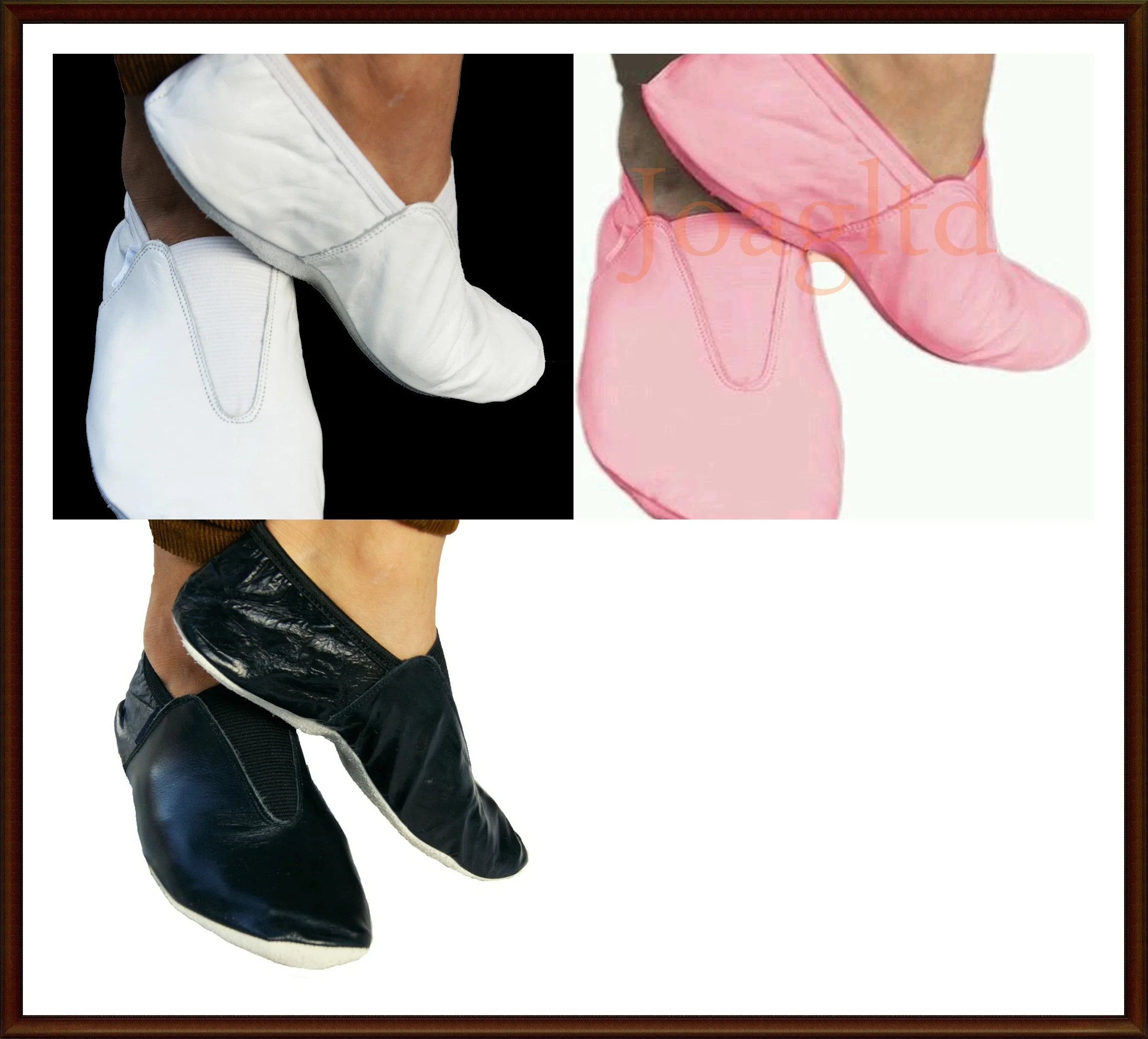 
Gymnastic Black Leather Shoes Gymnastic-Leather-Shoes-Ballet-Slipper-Shoes-Point 