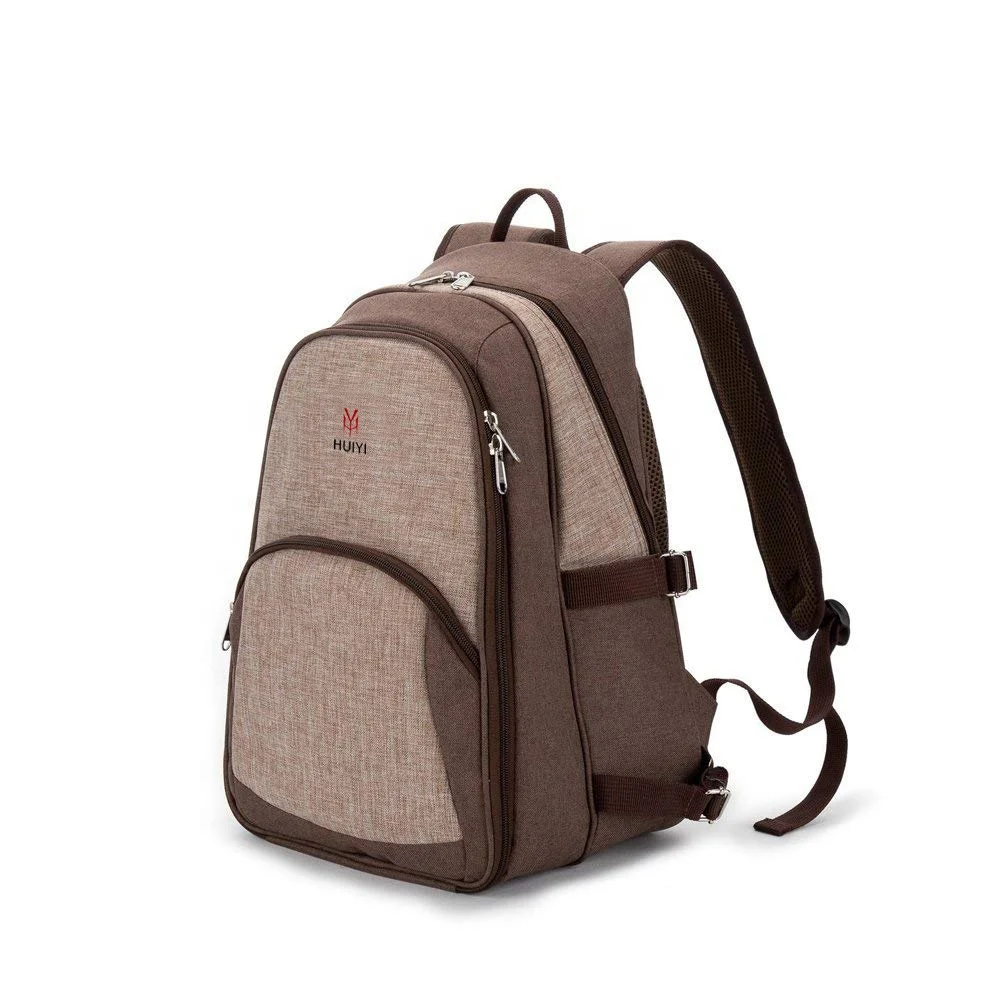 Высококачественный персонализированный рюкзак для пикника на 2 человек с изолированным охлаждающим отсеком для мужчин и женщин