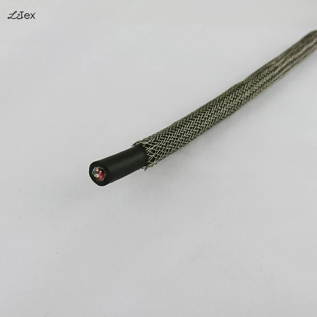 braided cable sleeve for emf protection