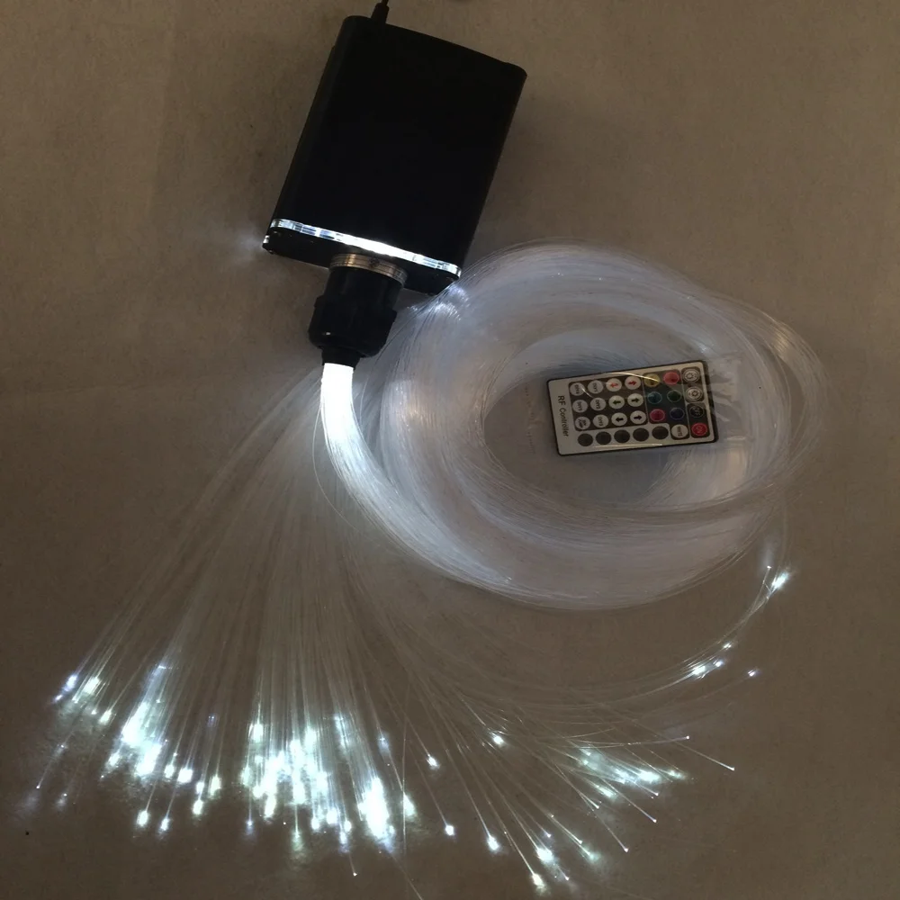 18W RGBW decorative fiber optic lighting kit with twinkle wheel