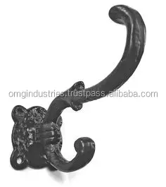 OMG Industries wholesale wall mount hat coat hook decorative iron black coat hook