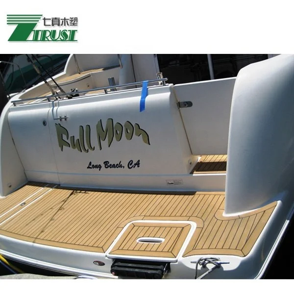 190x5мм рулоны ПВХ Тиковый синтетический Тиковый настил из ПВХ мягкий настил для лодки