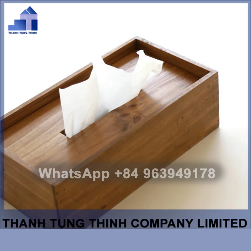 Деревянная коробка для салфеток держатель коробка-диспенсер из Вьетнама Whatsapp + 84 937545579