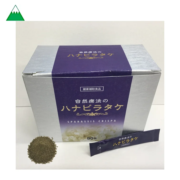 Health care supplement Mushroom extract powder of Hanabiratake plus sea kelp(Konbu) Made in Japan