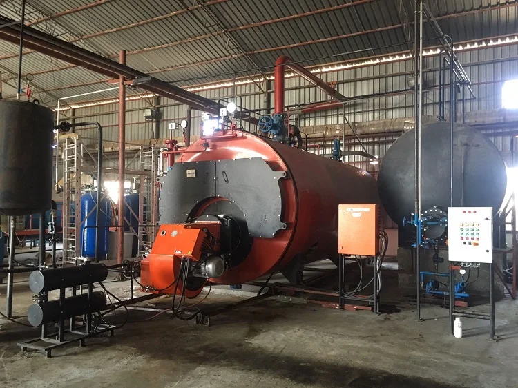 6 ton/h 10 bar 3 Pass Wet Back Steam Boiler