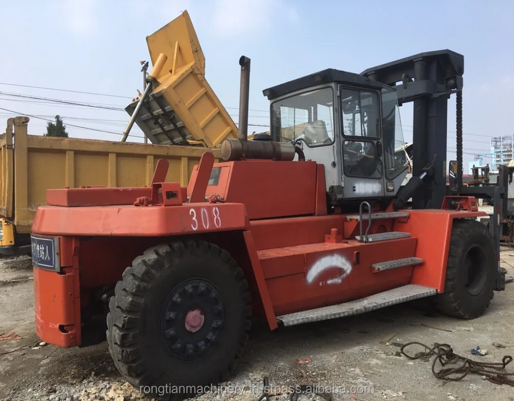 Running condition 25 ton load Sweden used kalmar DCD250 forklift for sale in Shanghai site