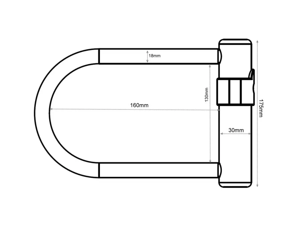 
OEM Alloy steel U lock for motorcycle parts 