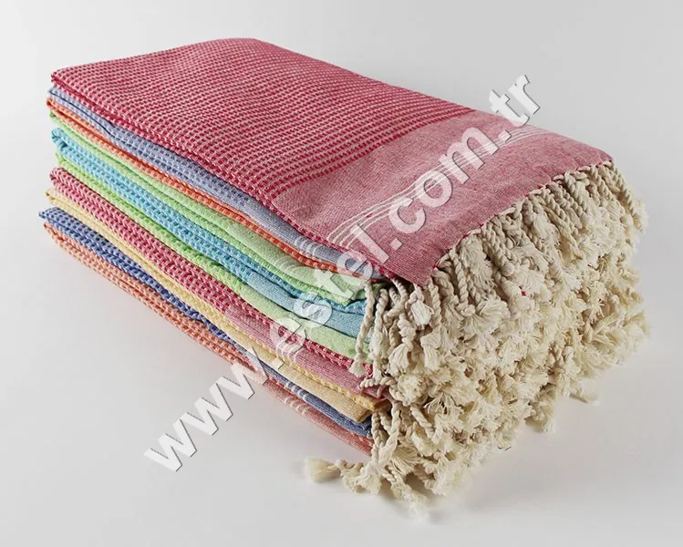 Assorted 100% Cotton Daphne Towel Solid Mixed Color Turkish Peshtemal Bath Beach Blanket Dry Technique Gift YARN DYED Hair Towel