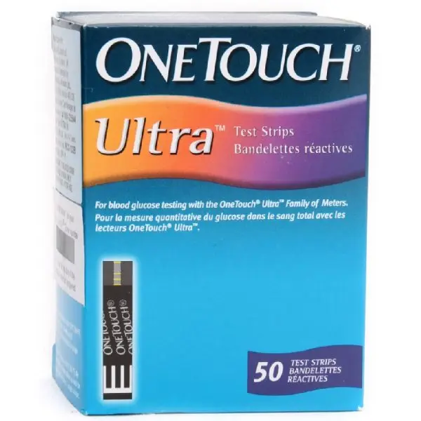 Onetouch Ultra Glucose Test Strips 50s