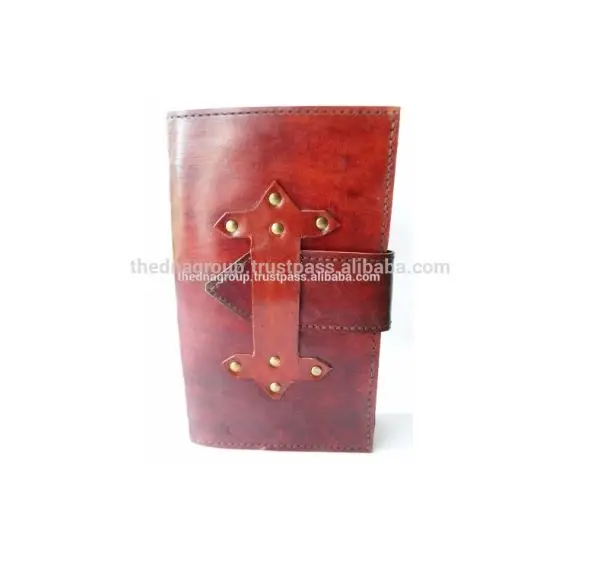 Indian handmade brown color thick wide belt Diary Handmade vintage thick belt closure long leather journal notebook.
