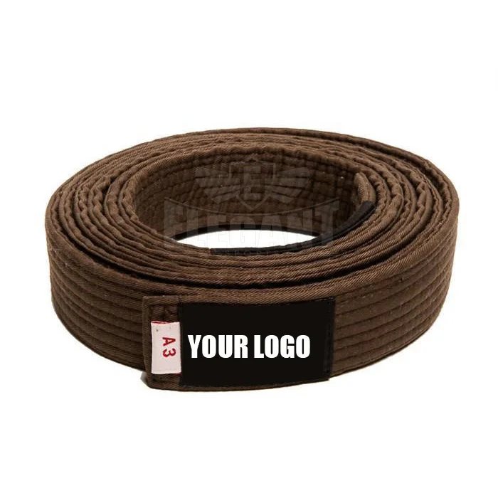 Low MoQ Customized rand Logos Brazilian jujitsu kimonos high quality bjj belt in purple color Women Sports Gear