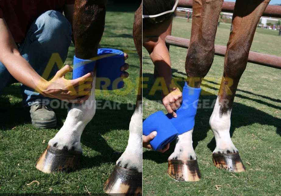 WRAPS FLEECE STABLE BANDAGES HORSE EQUESTRIAN LEG WRAPS