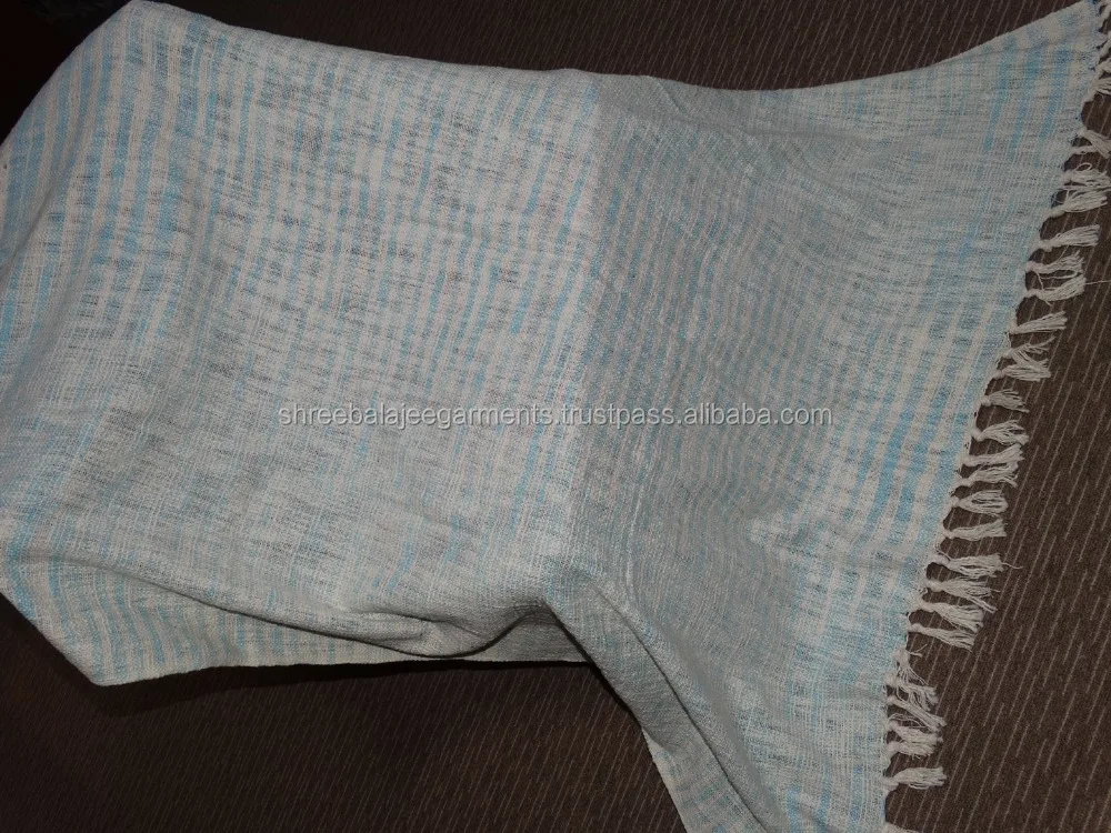 Wholesale Eco-friendly Soft Cotton Blanket Throw Pure natural cotton Strips pattern sofa throw blankets soft bed Throw