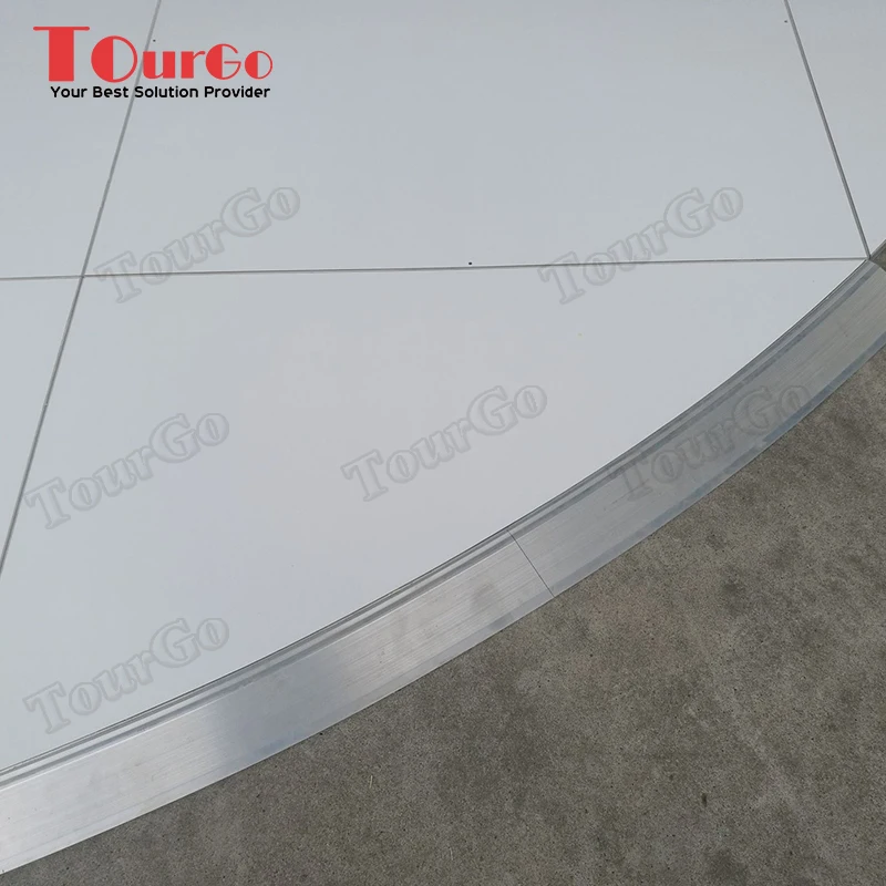 Portable Custom White Round Dance Floor for Sale - TourGo