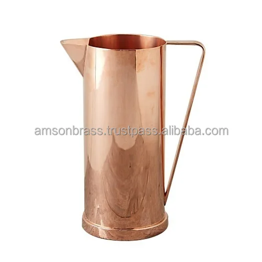 Old Style Hammered Copper Pitcher for Dining Copper Made Indian Style Copper Jug For Home & Restaurant Uses Jug Manufacture