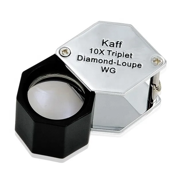 Kaff 10x Triplet Diamond Loupe