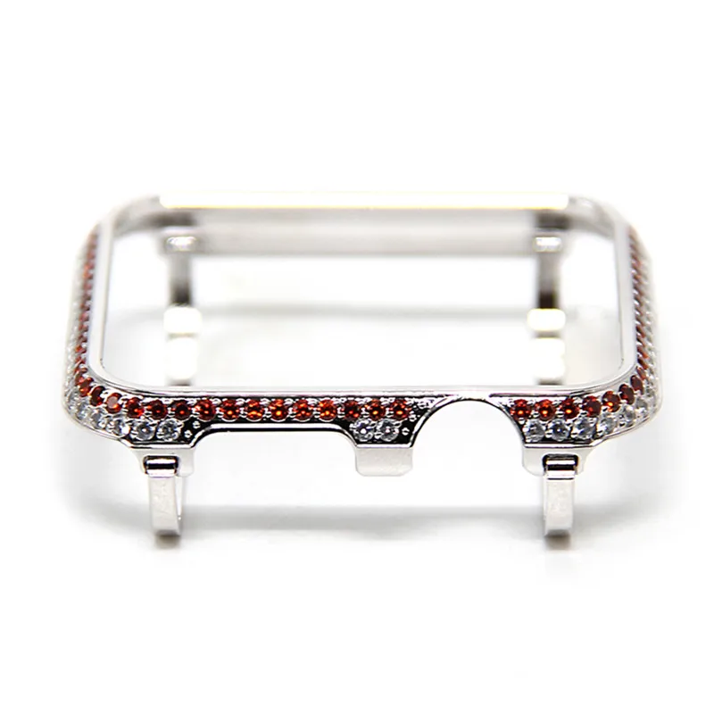 
Handwork crystal rhinestone diamond jewelry bezel case cover 18K platinum case for Apple watch 38mm 1 2 3 