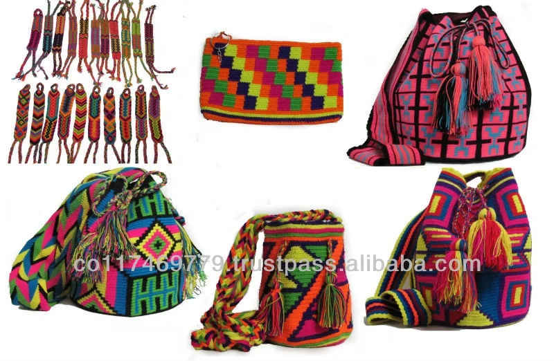  Mochilas wayuu колумбийские сумки изготовленные indigenas