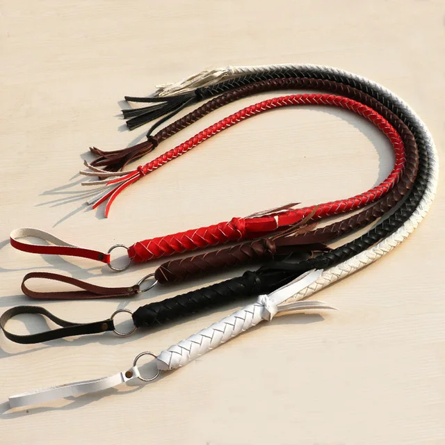 
Horse riding whip for a horse made of genuine leather 