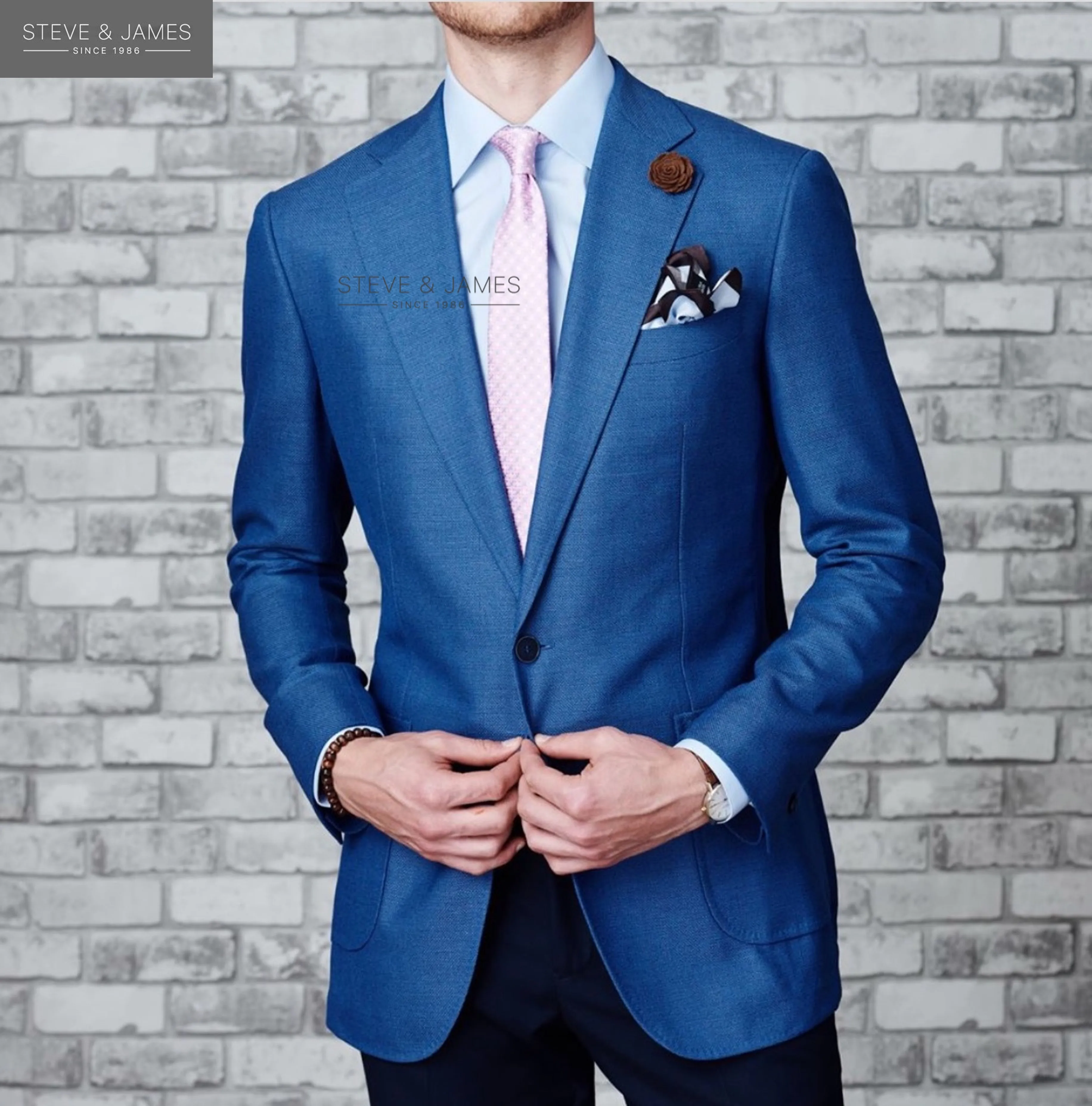 
Elegant Wool Italian Suit latest Design Coat Pant Men Suit 