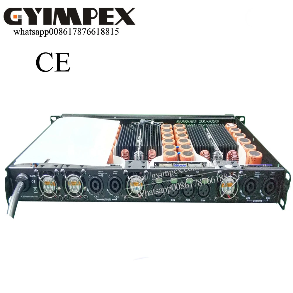 GYAUDIO Series Professional Audio Amplifier 4 Channel Line Array Speaker Amplifier